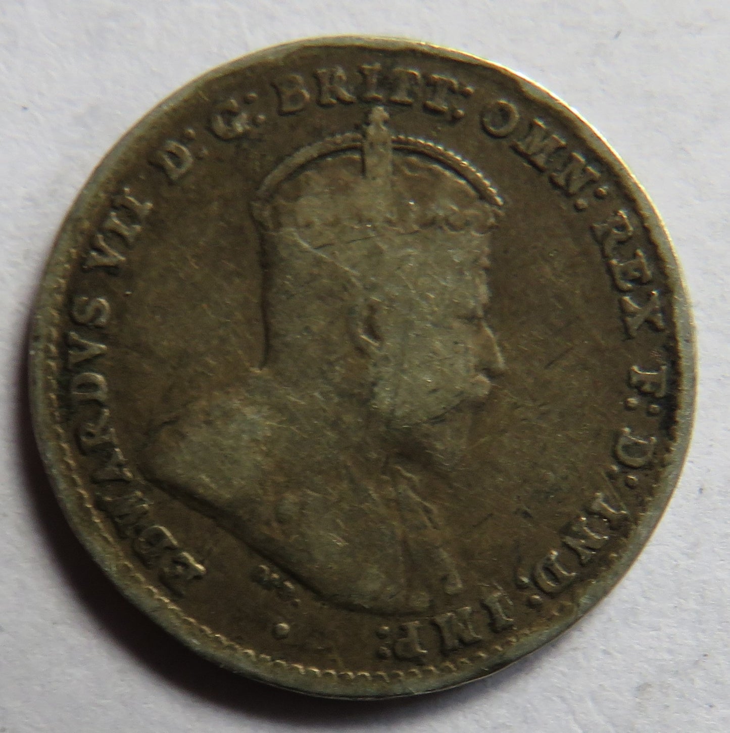 1910 King Edward VII Australia Silver Threepence Coin