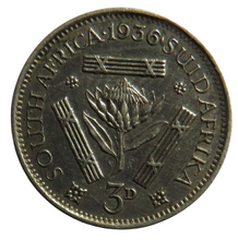 Load image into Gallery viewer, 1933 King George V South Africa Silver Threepence Coin
