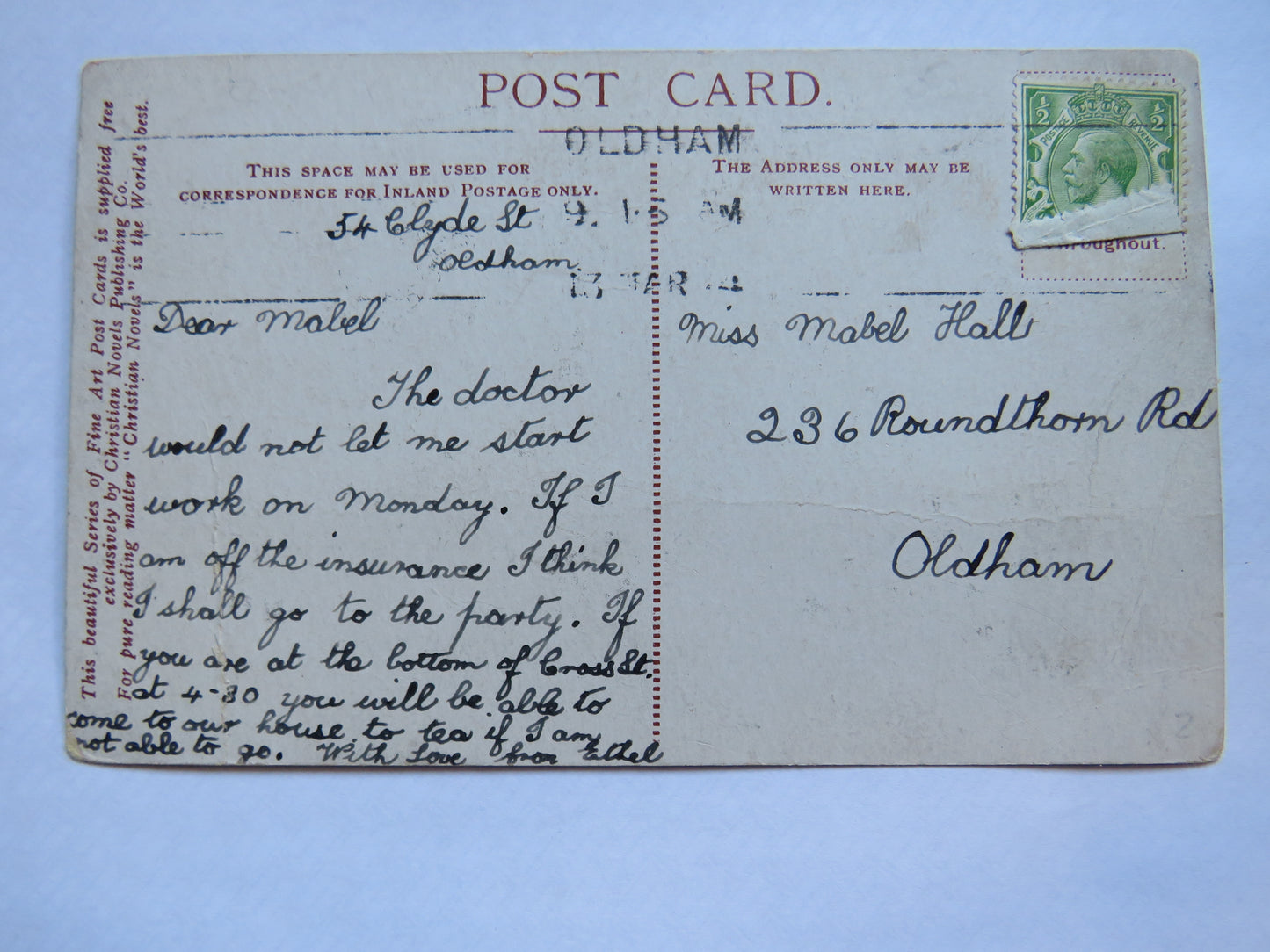 Vintage Postcard of Eastham Church