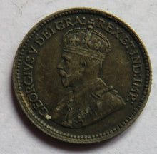 Load image into Gallery viewer, 1916 King George V Canada Silver 5 Cents Coin
