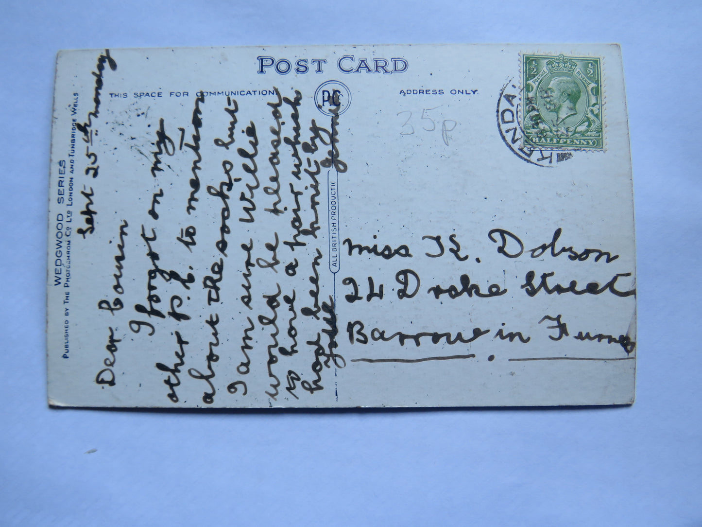 Vintage Postcard of Windermere from Orrest Head