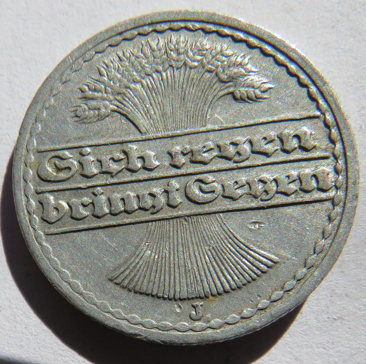 1921-J Germany 50 Pfennig Coin