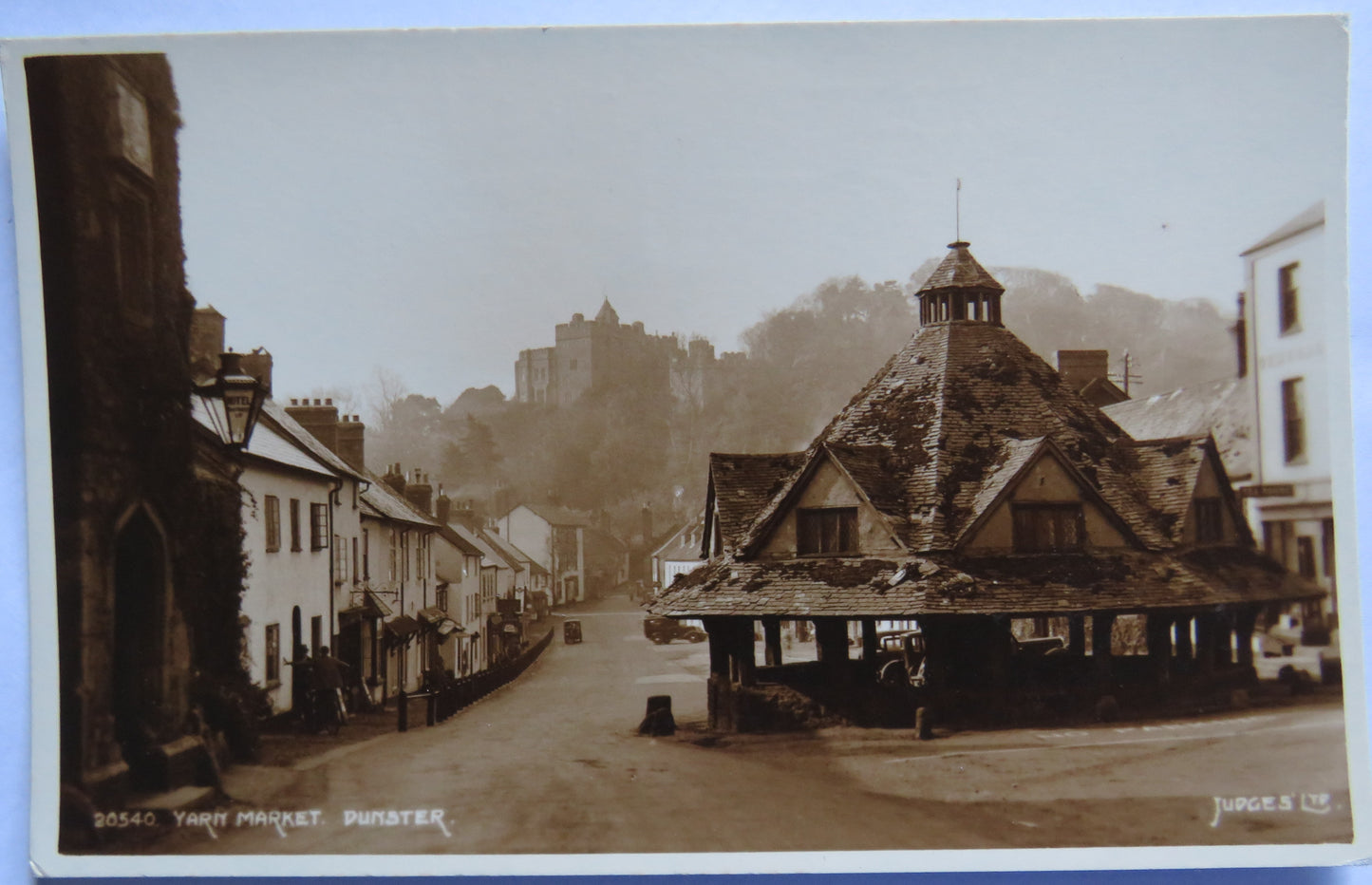 Vintage Postcard of Yarn Market, Dunster