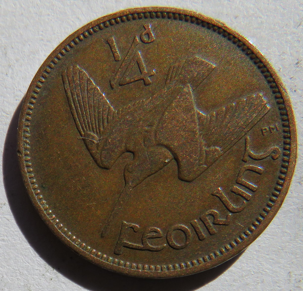 1930 Ireland Farthing 1/4d Coin