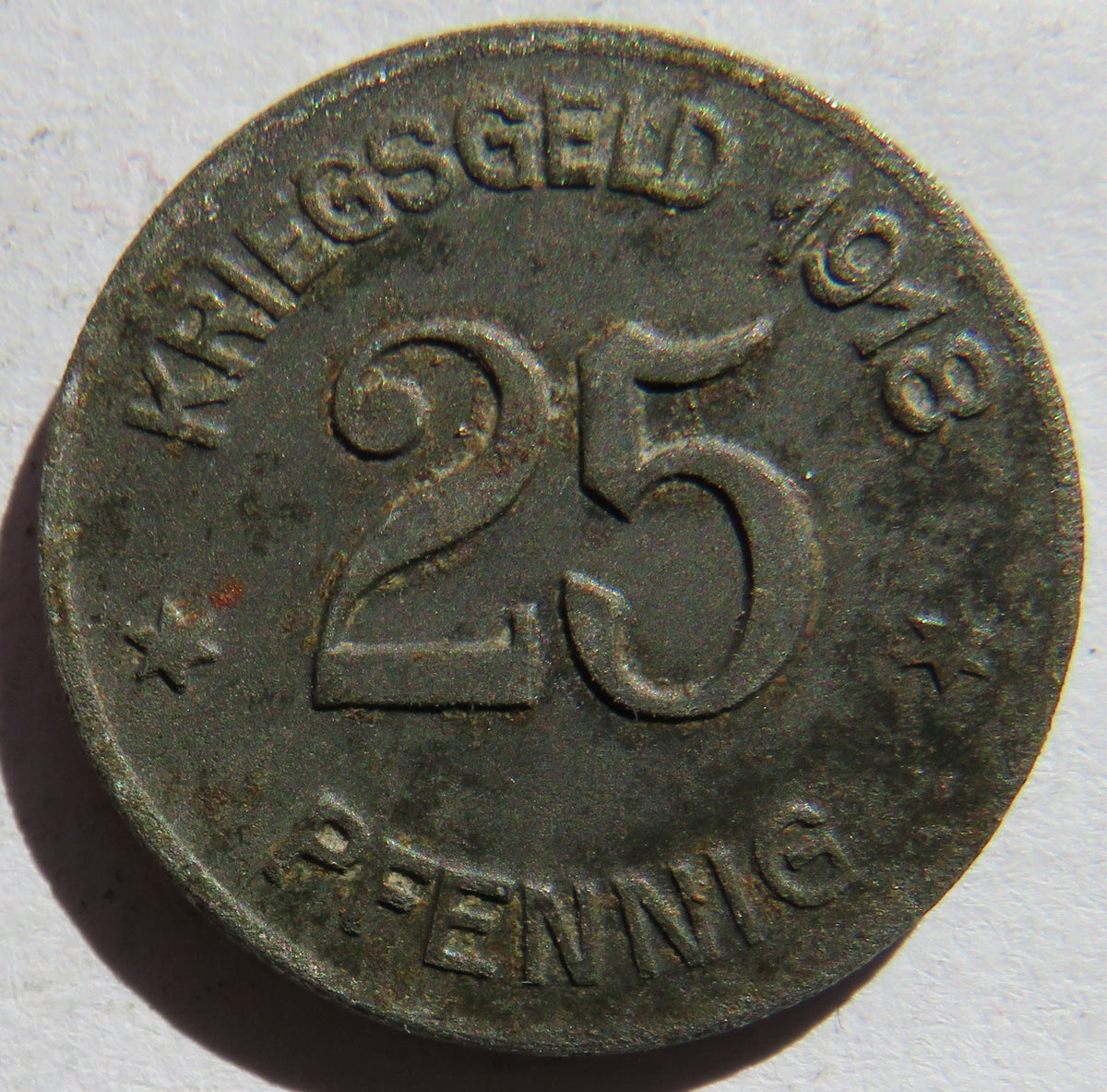 1918 Germany City of Koblenz 25 Pfennig Coin