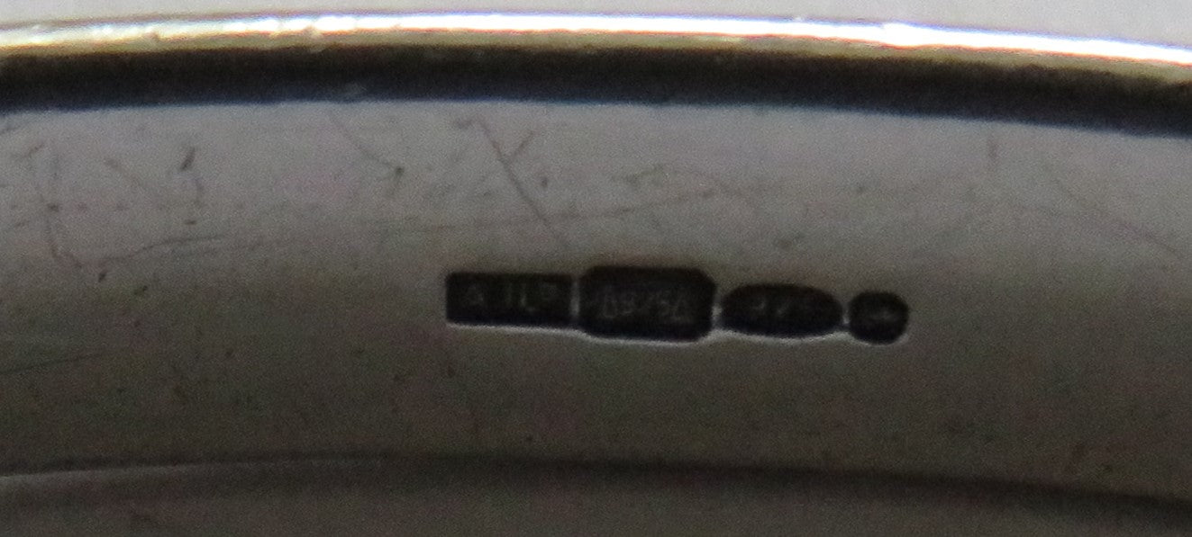 Vintage Sterling Silver Bangle With Full Hallmarks