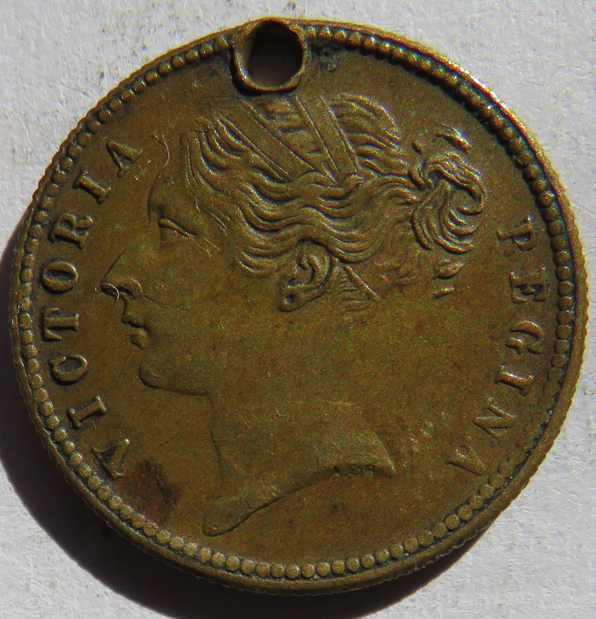 1837 Queen Victoria " To Hanover" Cumberland Jack Token