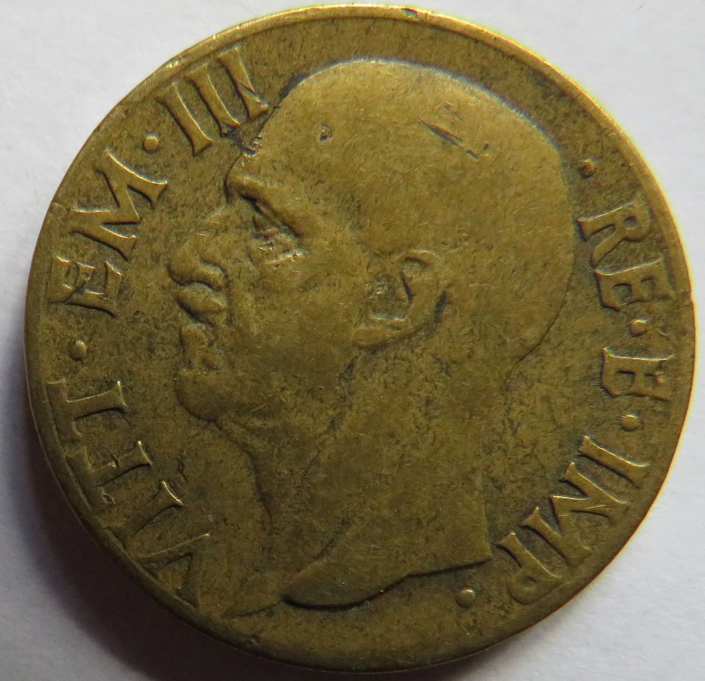 1940 Italy 10 Centesimi Coin