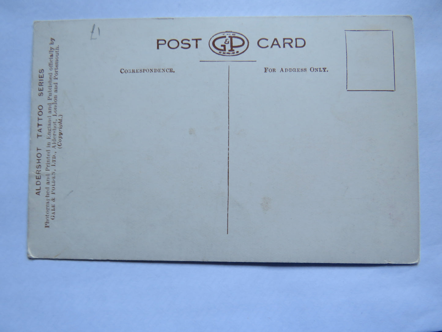 Vintage Postcard of The Grand Finale, Aldershot Tattoo Series