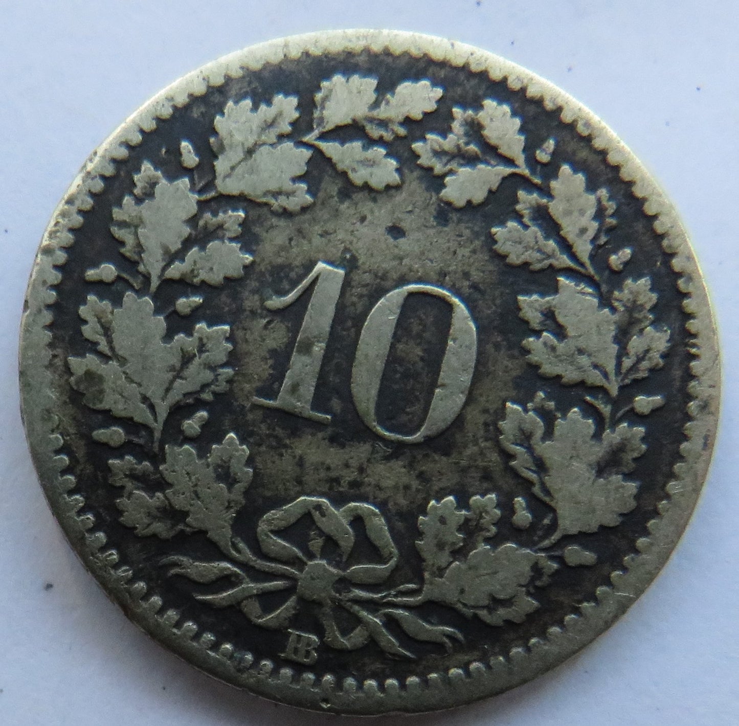1850 Switzerland 10 Rappen Coin