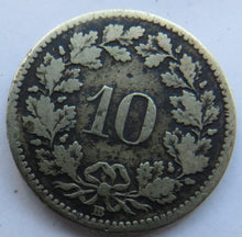 Load image into Gallery viewer, 1850 Switzerland 10 Rappen Coin
