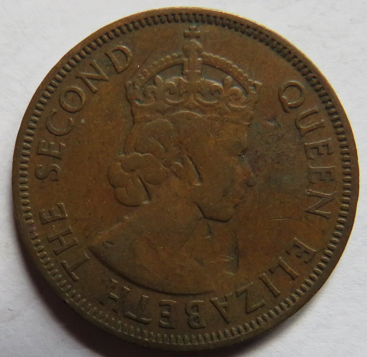 1957 British Caribbean Territory Eastern Group One Cent Coin