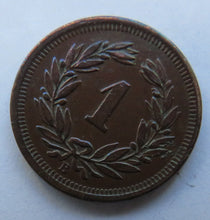 Load image into Gallery viewer, 1903 Switzerland One Rappen Coin
