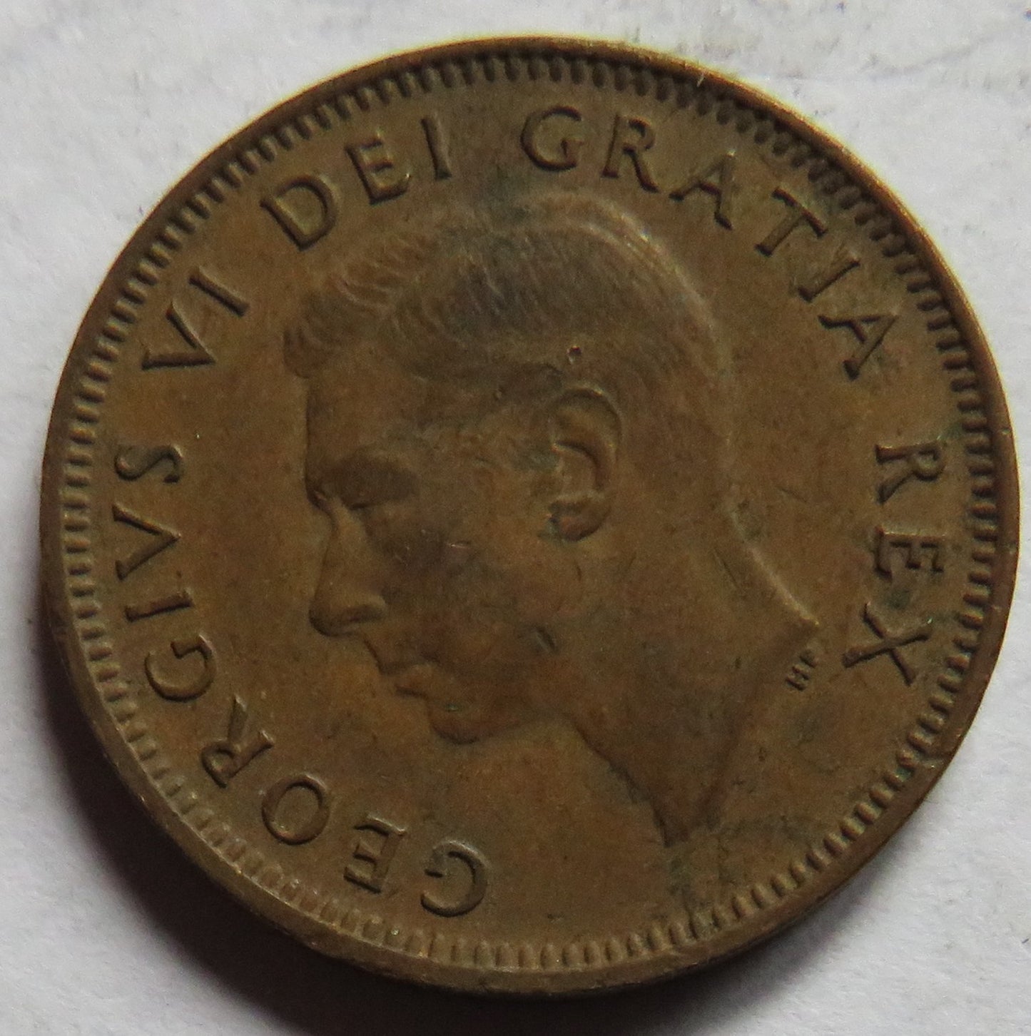 1950 King George VI Canada One Cent Coin