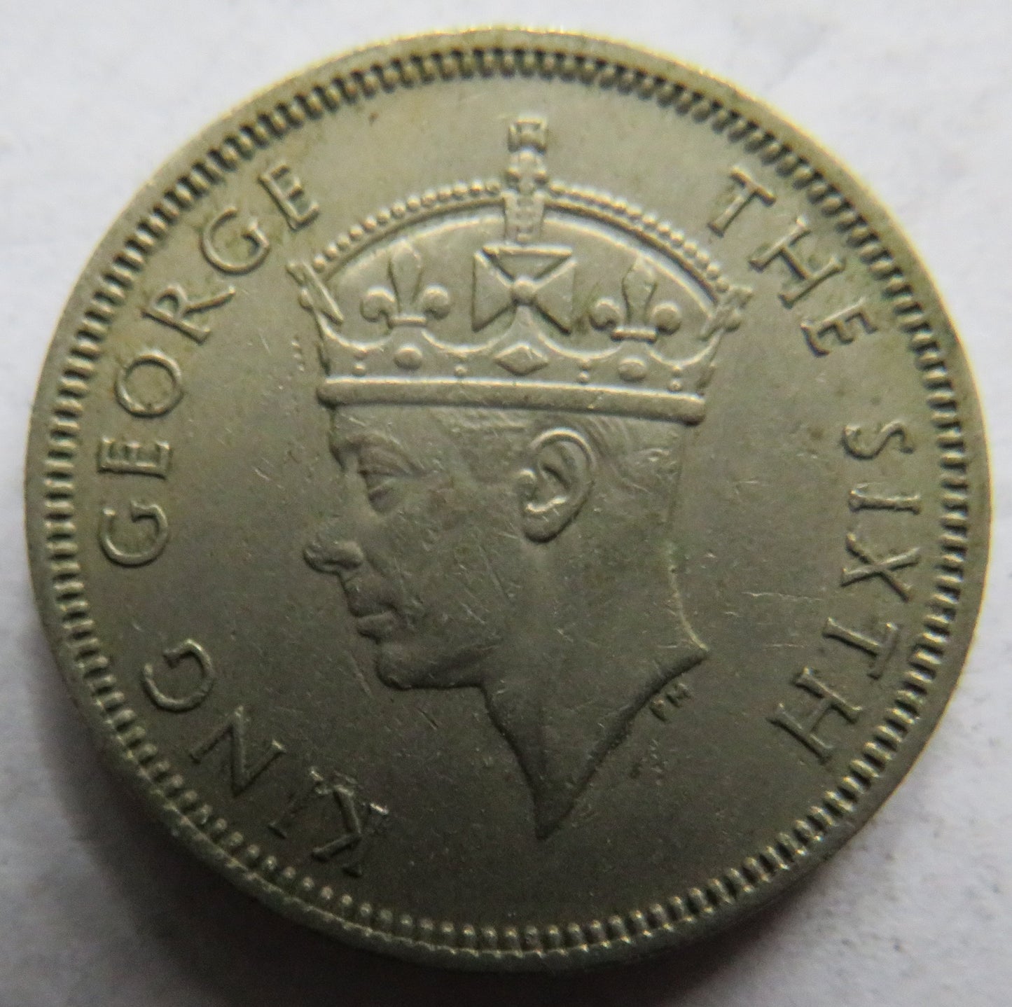 1951 King George VI Hong Kong 50 Cents Coin