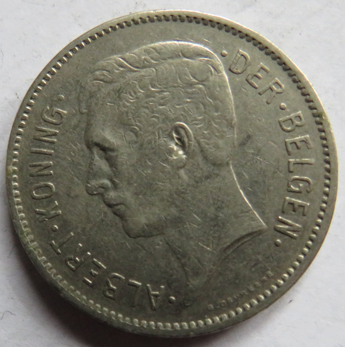 1933 Belgium 5 Francs Coin