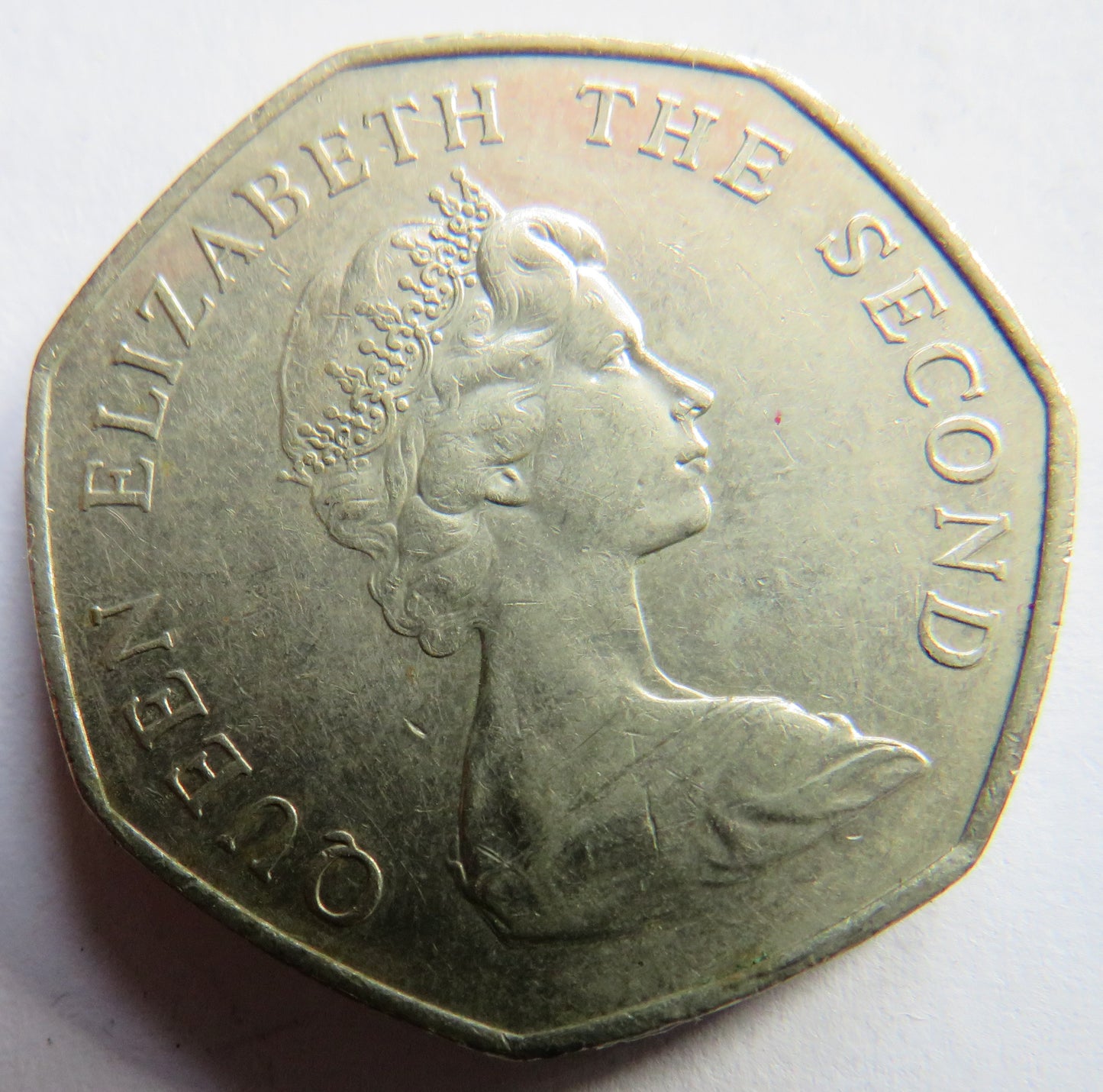1980 Falkland Islands 50 Pence Coin