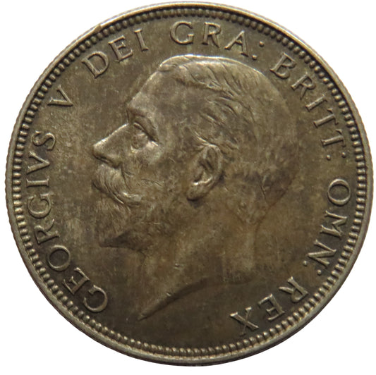 1936 King George V Silver One Florin Coin - Great Britain