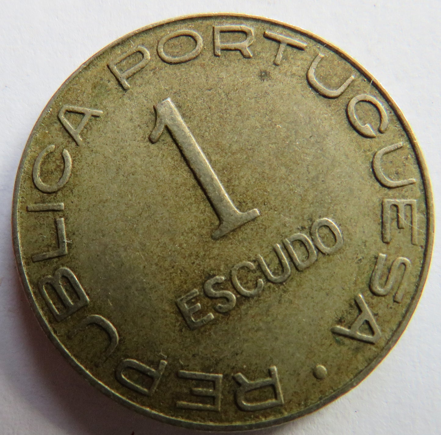 1936 Mozambique One Escudo Coin
