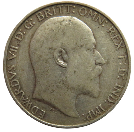 1906 King Edward VII Florin / Two Shillings Coin - Great Britain