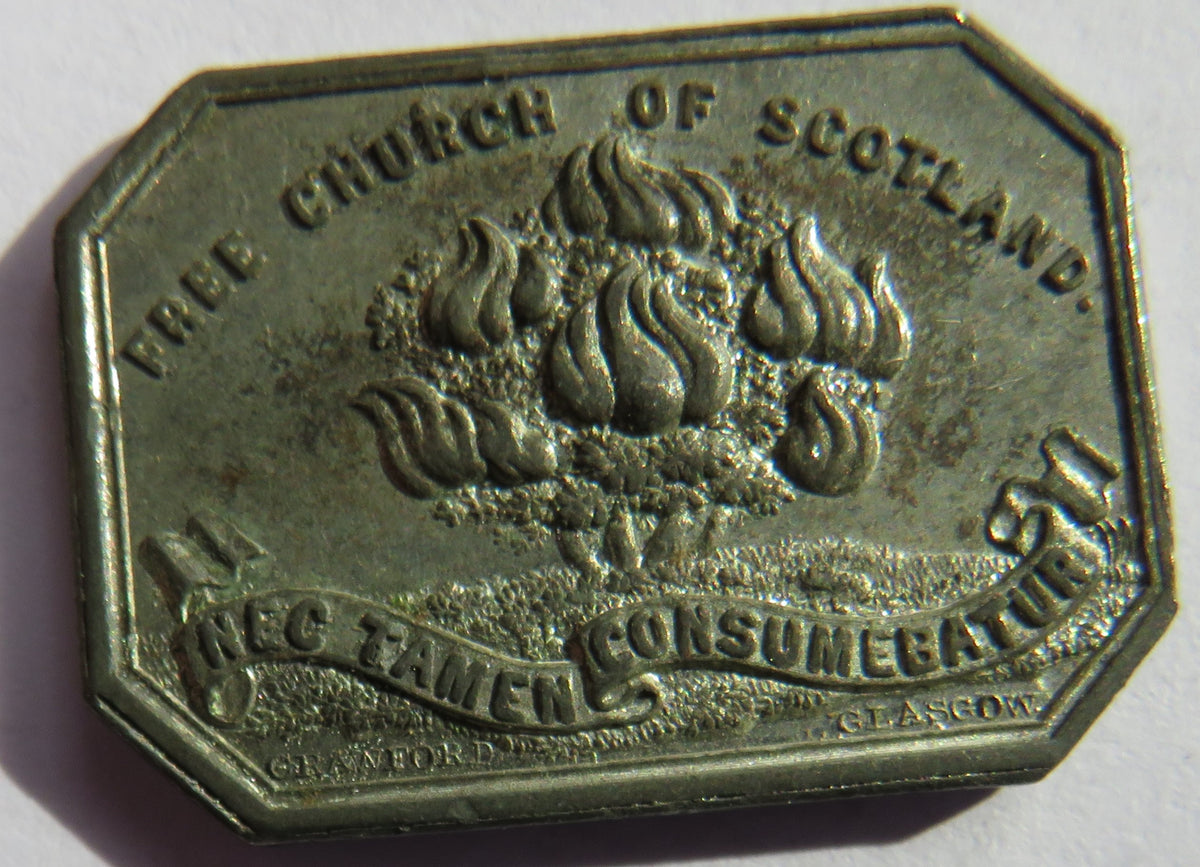 1843 Free Tron Church Glasgow Scottish Communion Token