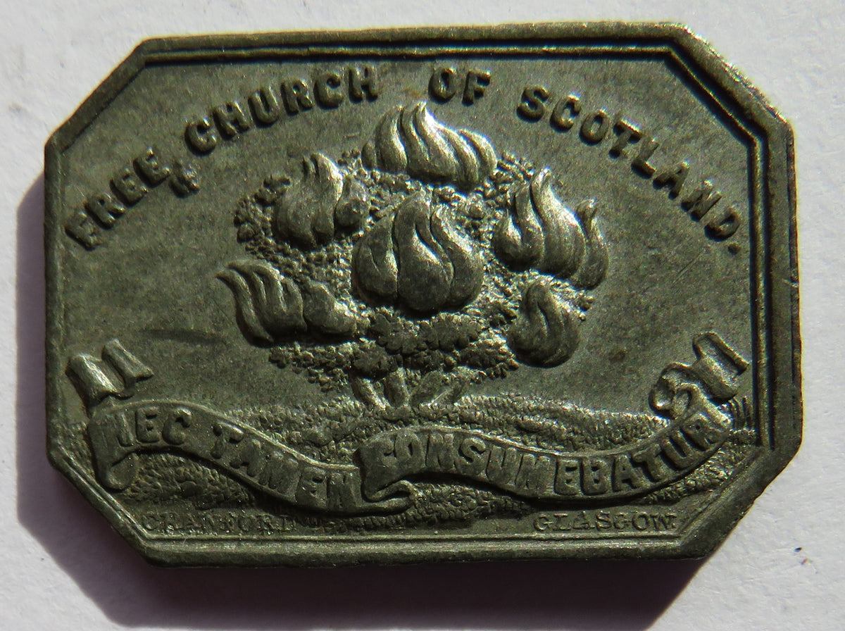 1843 Free Tron Church Glasgow Scottish Communion Token
