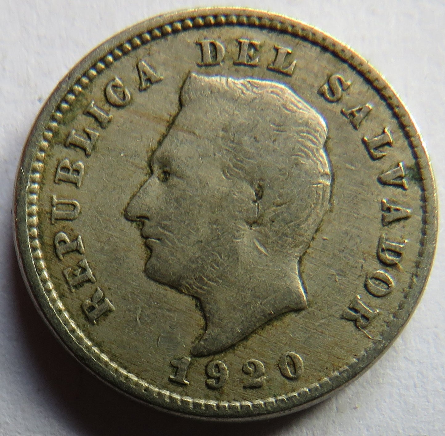 1920 El Salvador One Centavo Coin