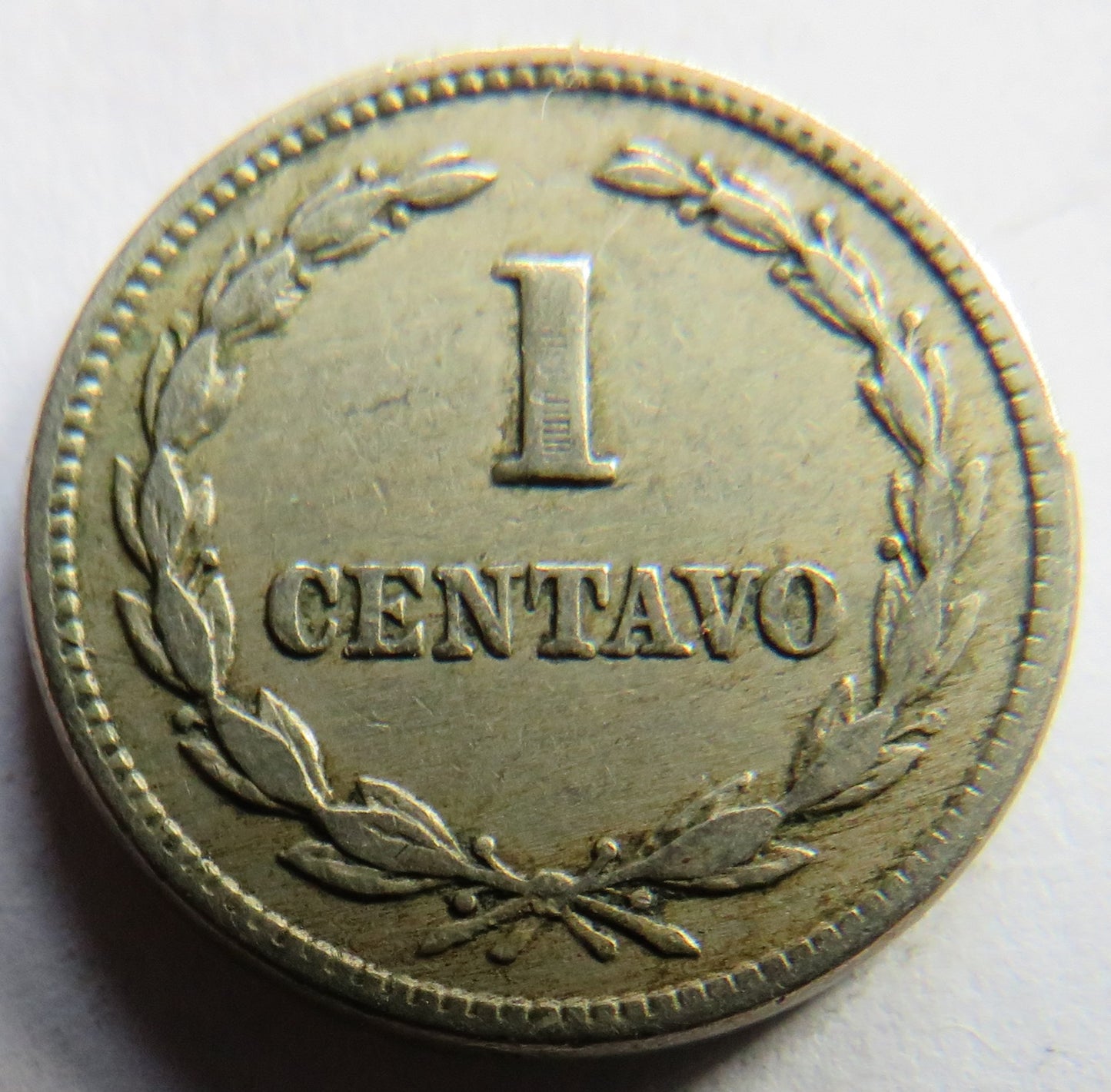 1920 El Salvador One Centavo Coin