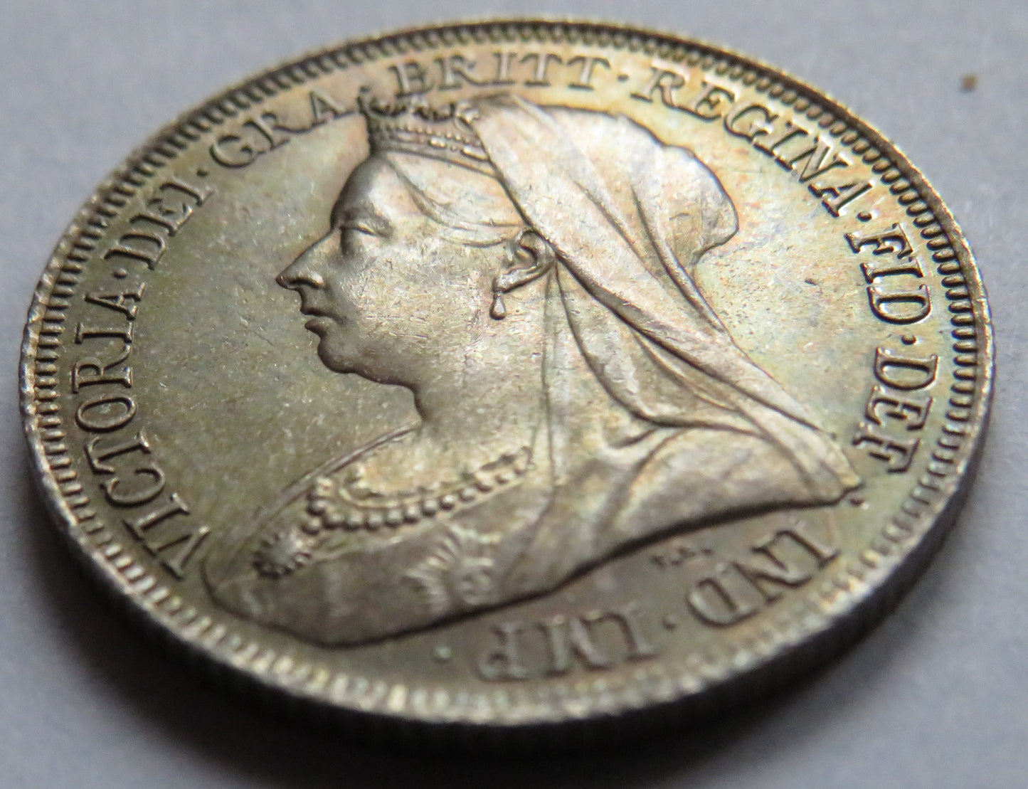 1901 Queen Victoria Silver One Shilling Coin UNC - Great Britain