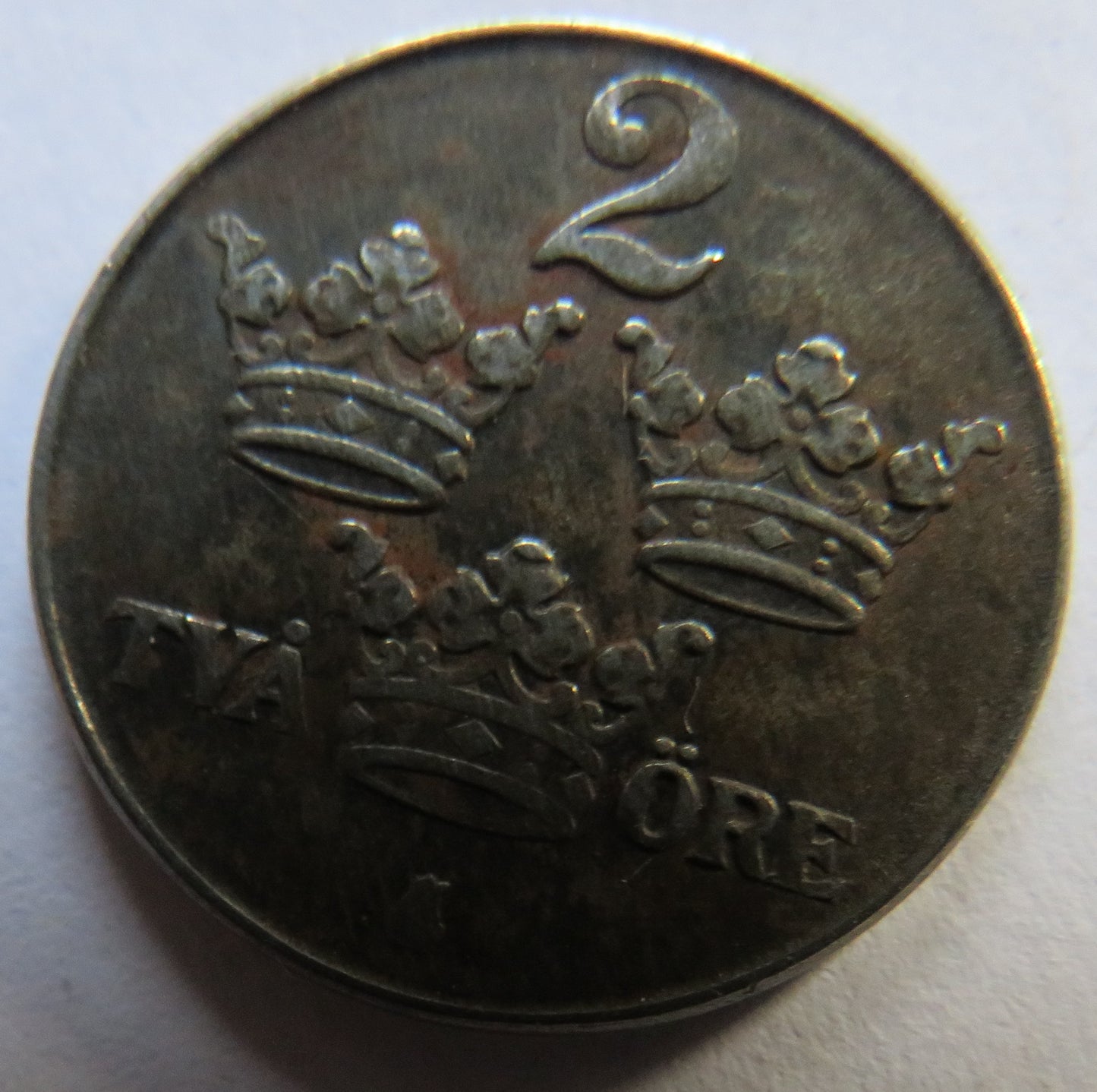1942 Sweden 2 Ore Coin