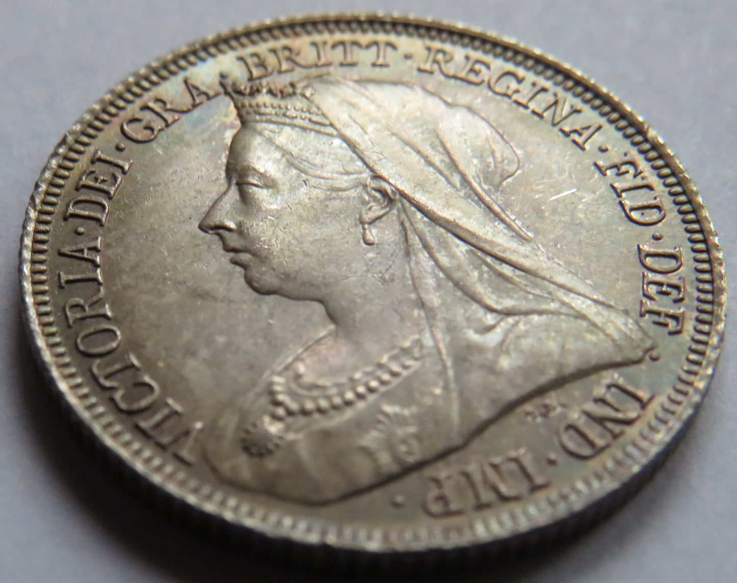 1901 Queen Victoria Silver One Shilling Coin UNC - Great Britain