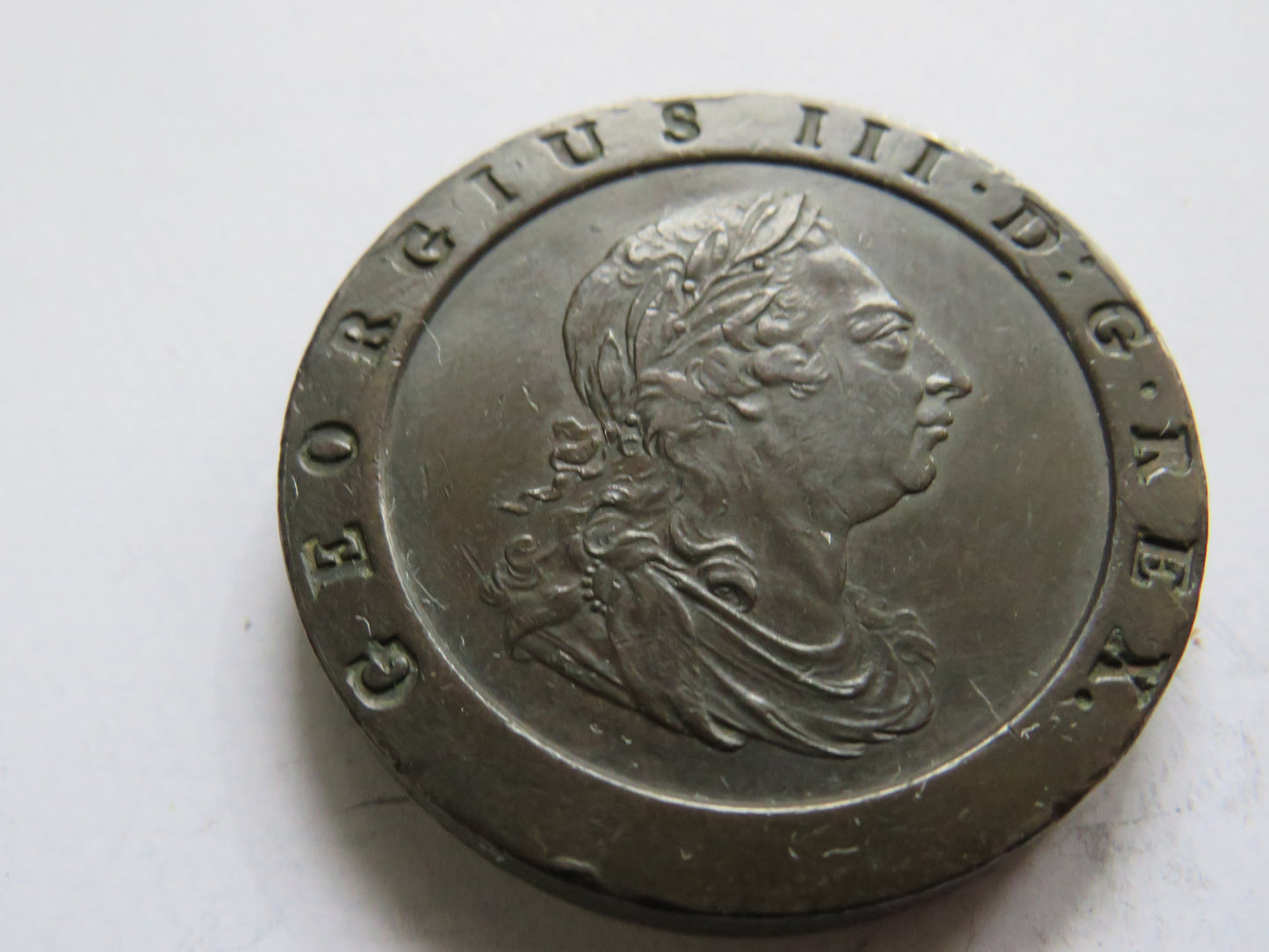 1797 King George III Cartwheel Twopence Coin - Great Britain