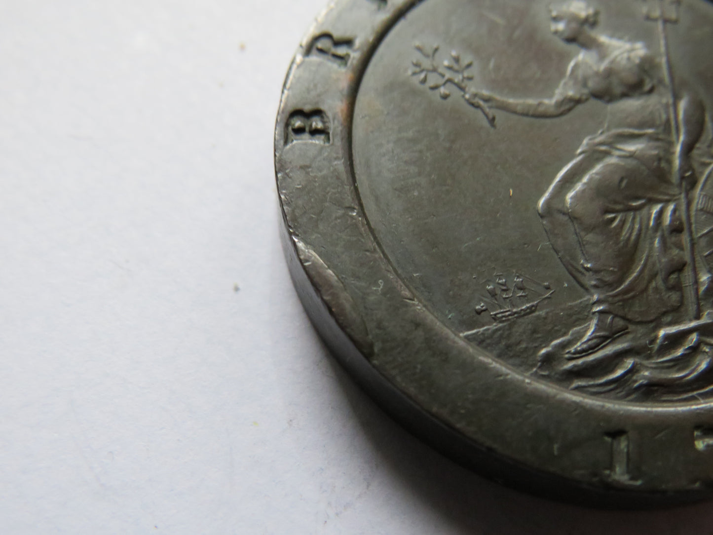 1797 King George III Cartwheel Twopence Coin - Great Britain