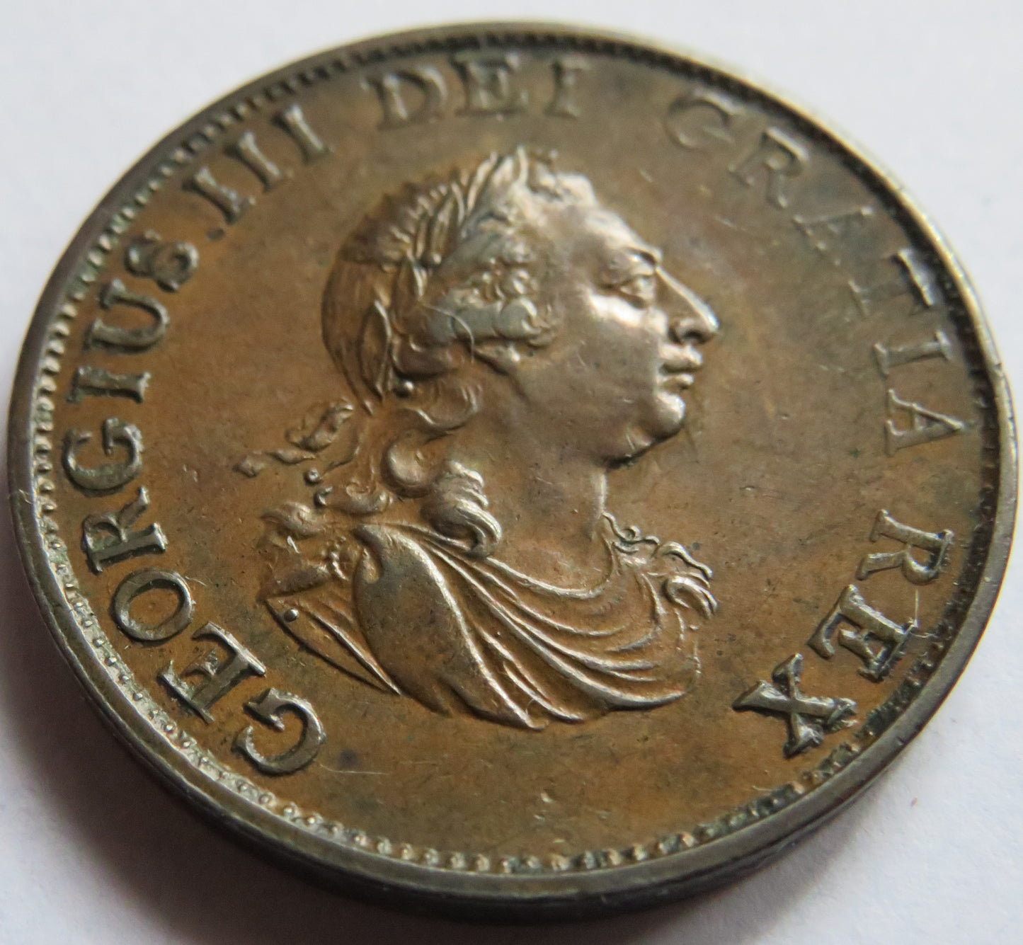 1799 King George III Halfpenny Coin In Higher Grade - Great Britain