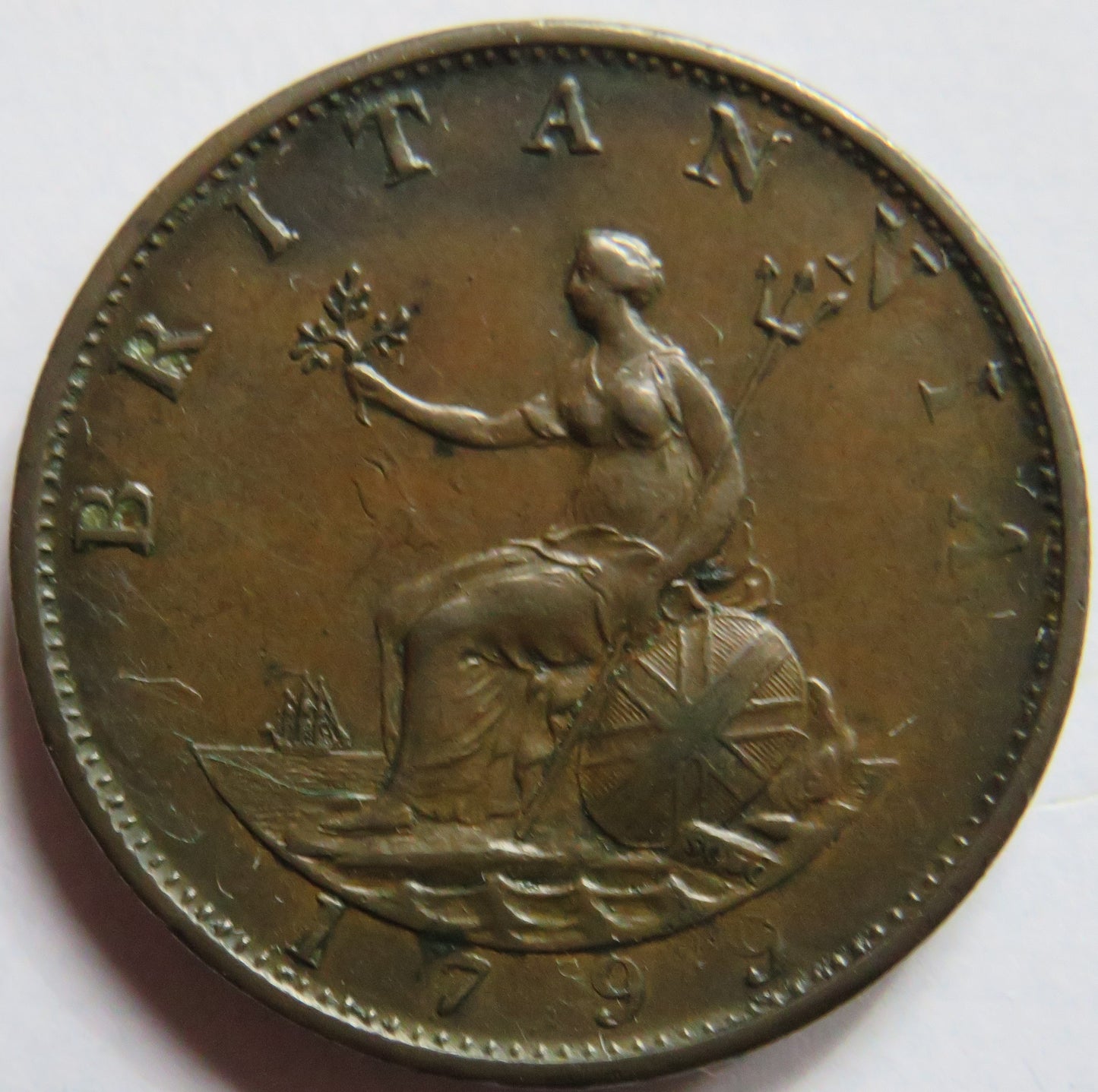 1799 King George III Halfpenny Coin In Higher Grade - Great Britain