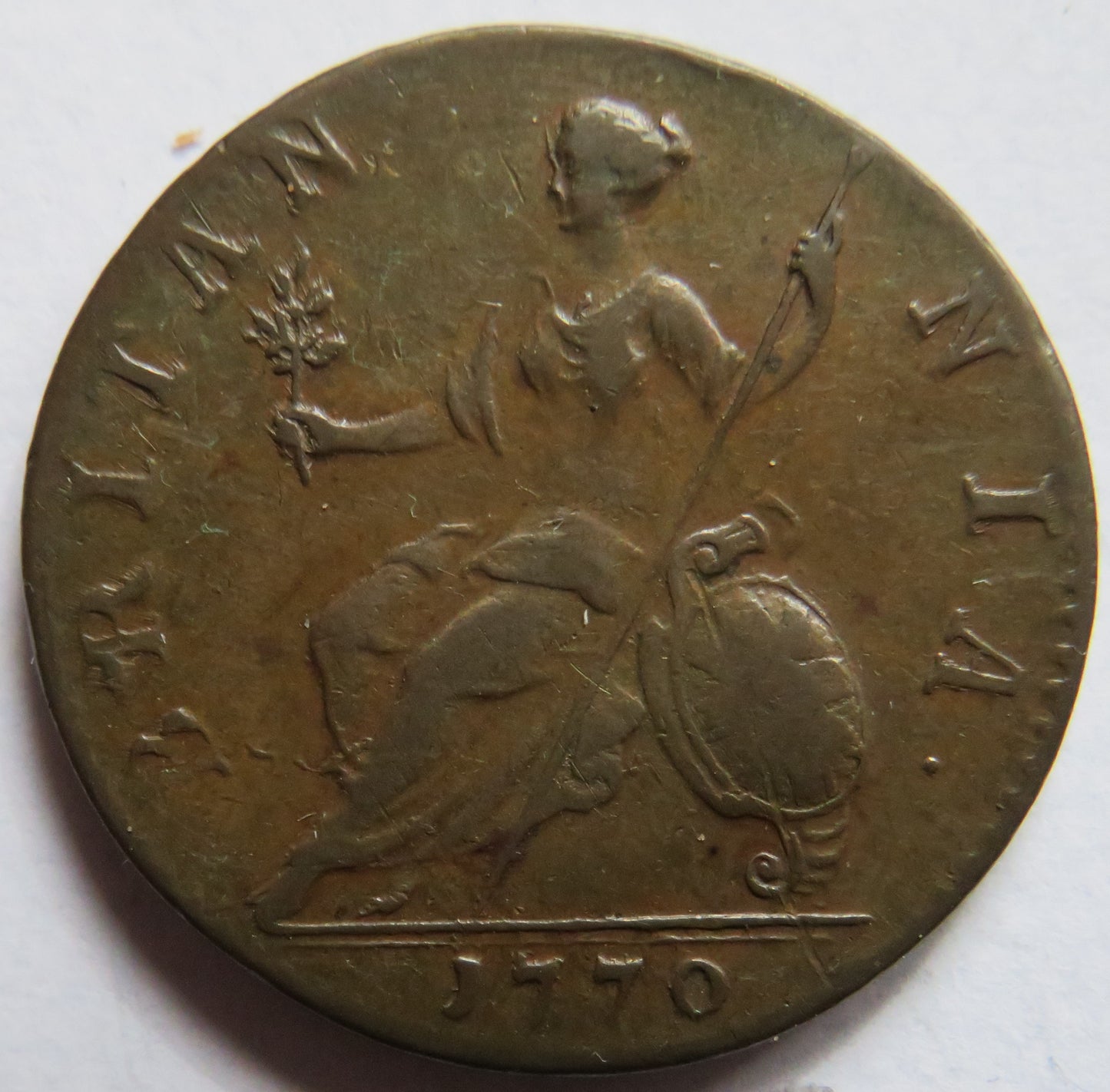 1770 King George III Halfpenny Coin In Better Grade - Great Britain