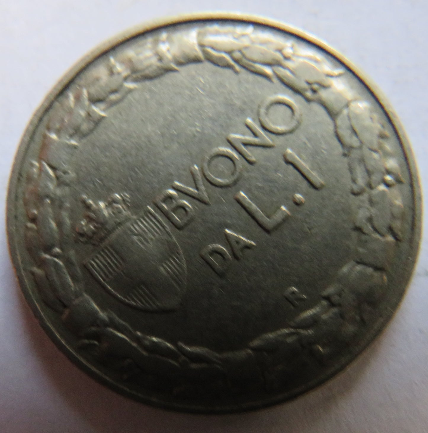 1924 Italy One Lira Coin