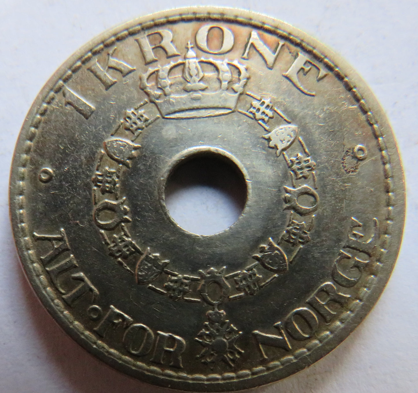 1927 Norway One Krone Coin