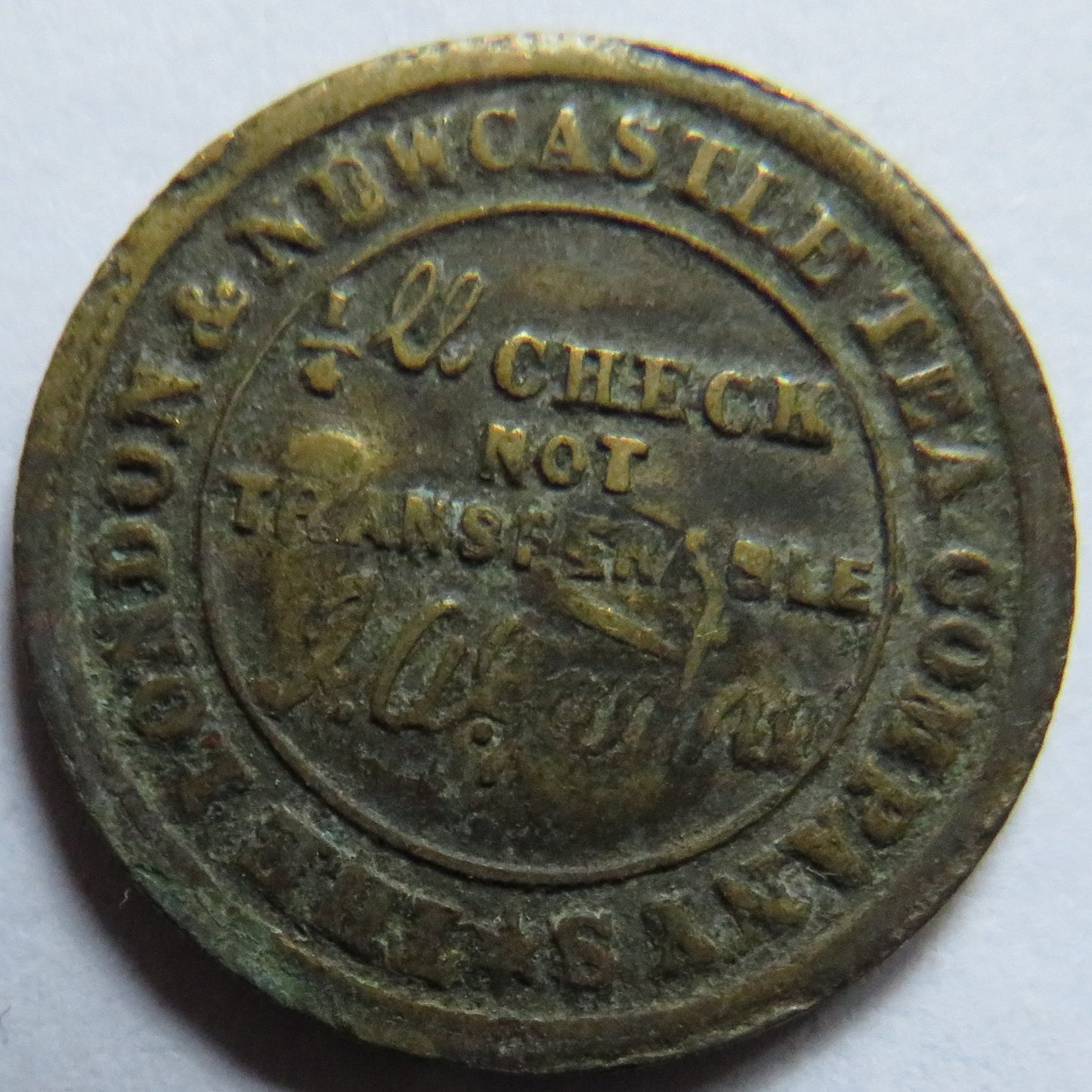 1876 The London & Newcastle Tea Company Edinburgh Token 61 Stamp