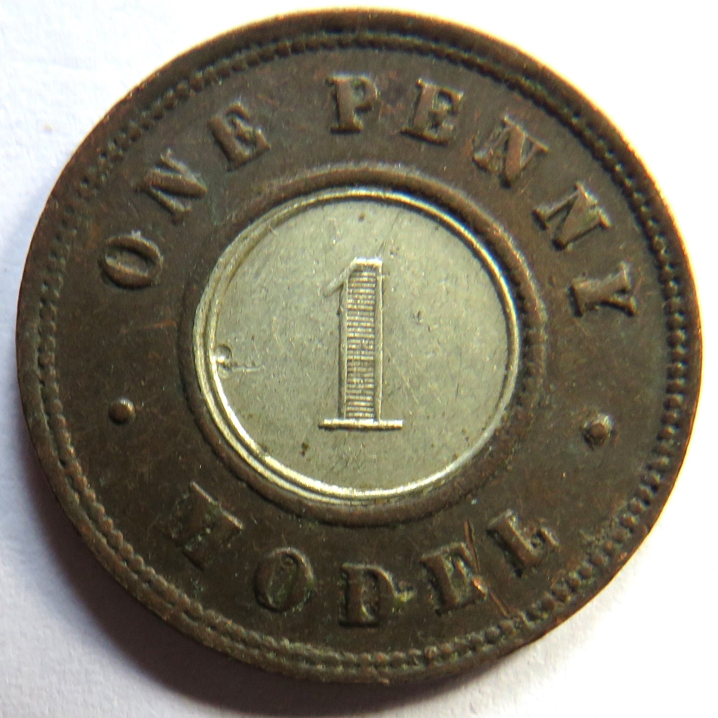 19thC Queen Victoria Model One Penny Coin