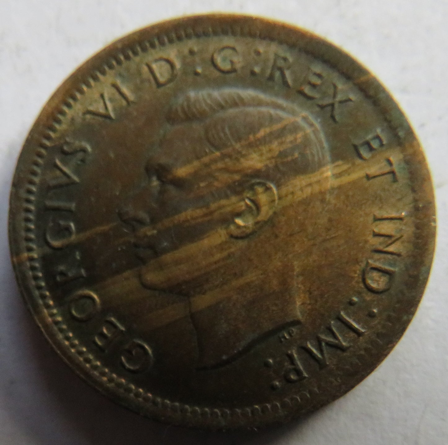 1939 King George VI Canada One Cent Coin