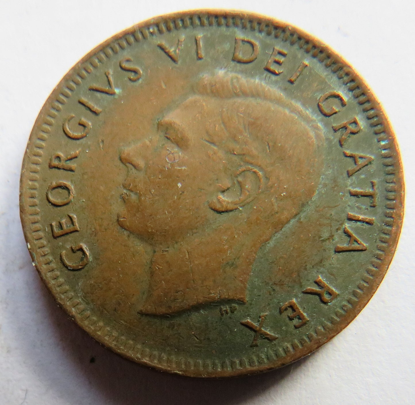 1951 King George VI Canada One Cent Coin
