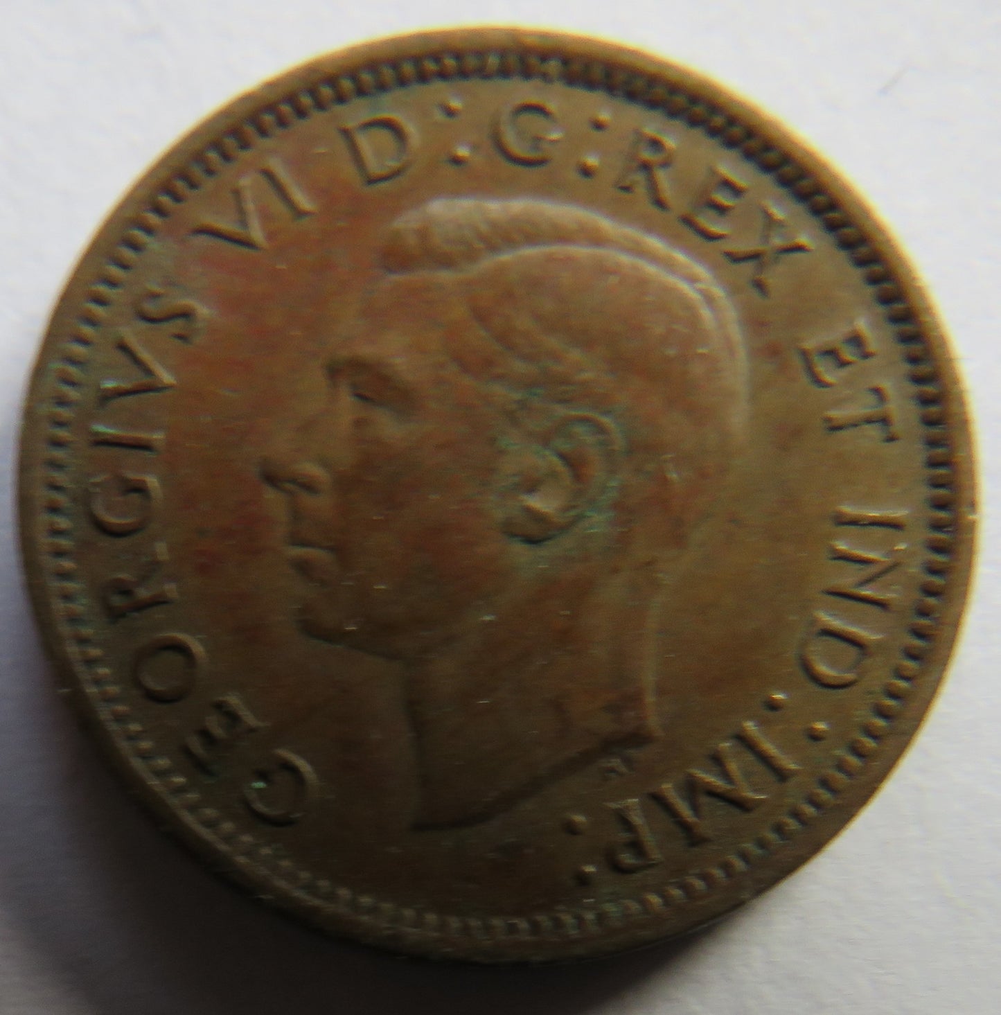 1940 King George VI Canada One Cent Coin