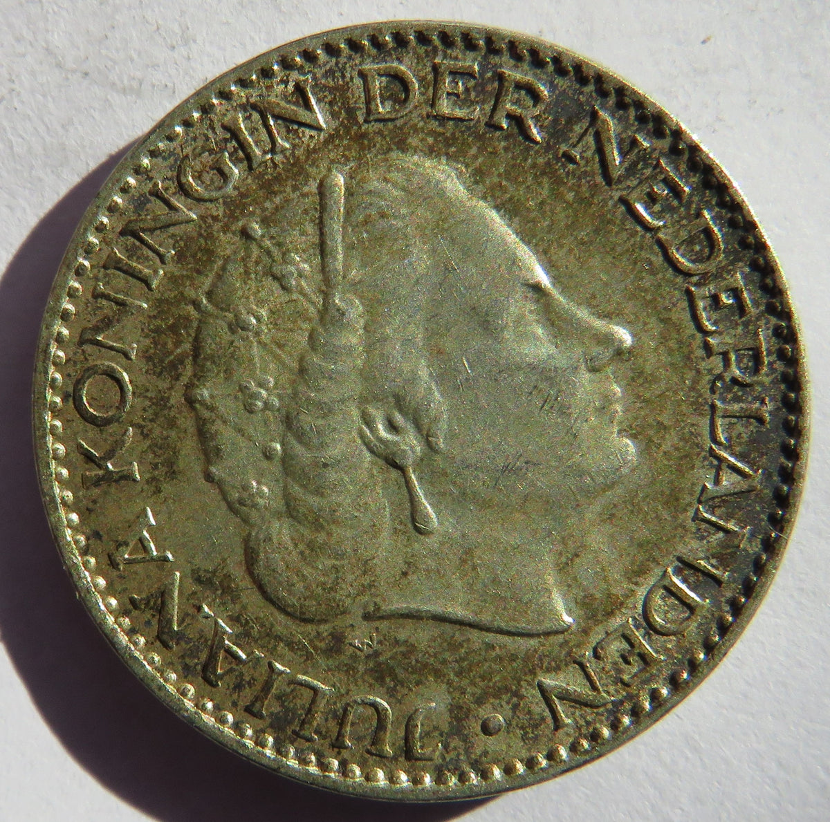 1956 Netherlands Silver One Gulden Coin