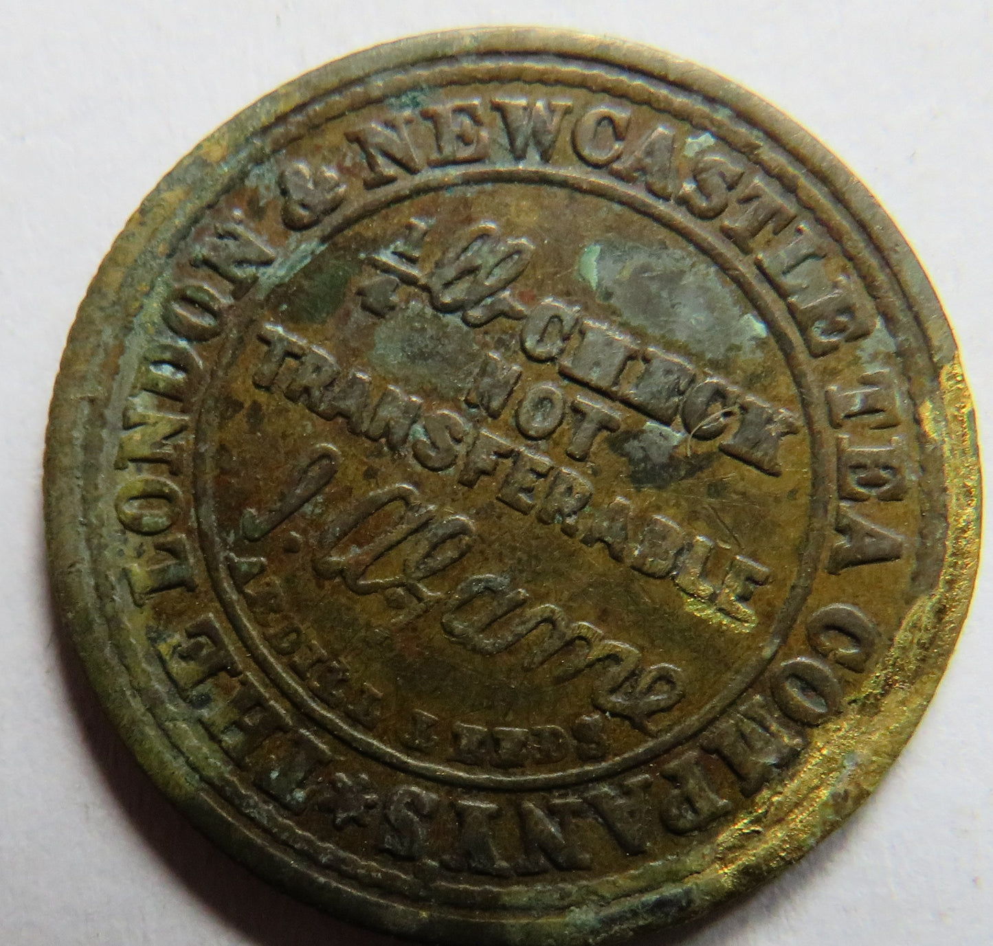 1879 The London & Newcastle Tea Company Montrose Token