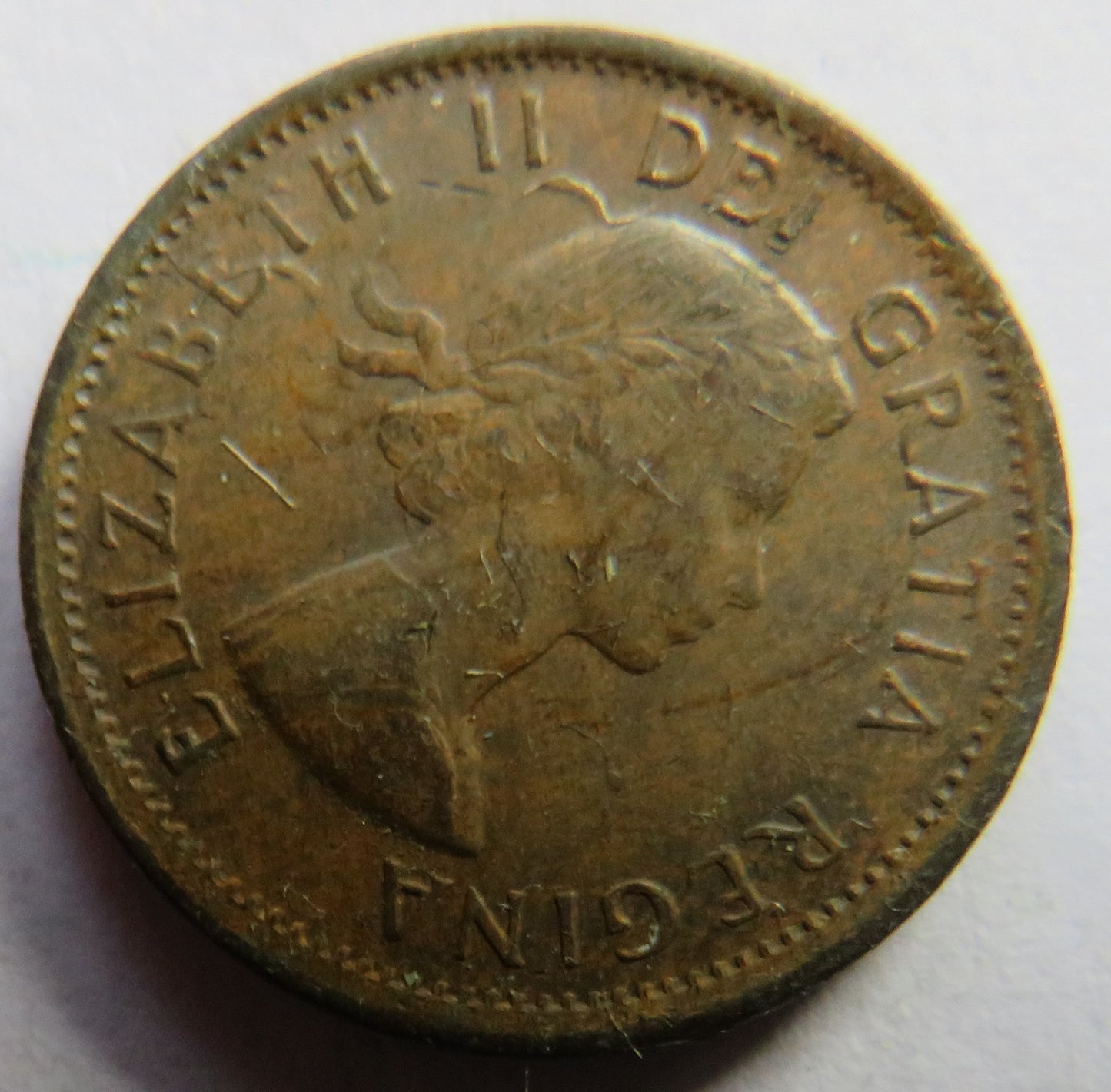 1963 Queen Elizabeth II Canada One Cent Coin