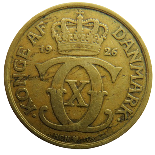 1926 Denmark 2 Kroner Coin