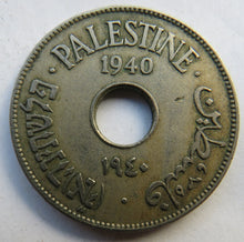 Load image into Gallery viewer, 1940 Palestine 10 Mils Coin
