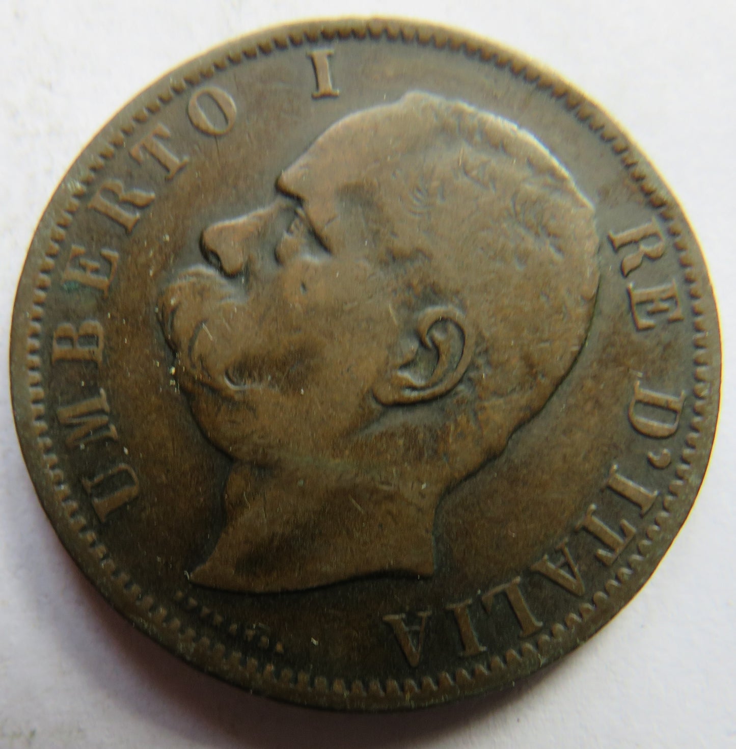 1894 Italy 10 Centesimi Coin