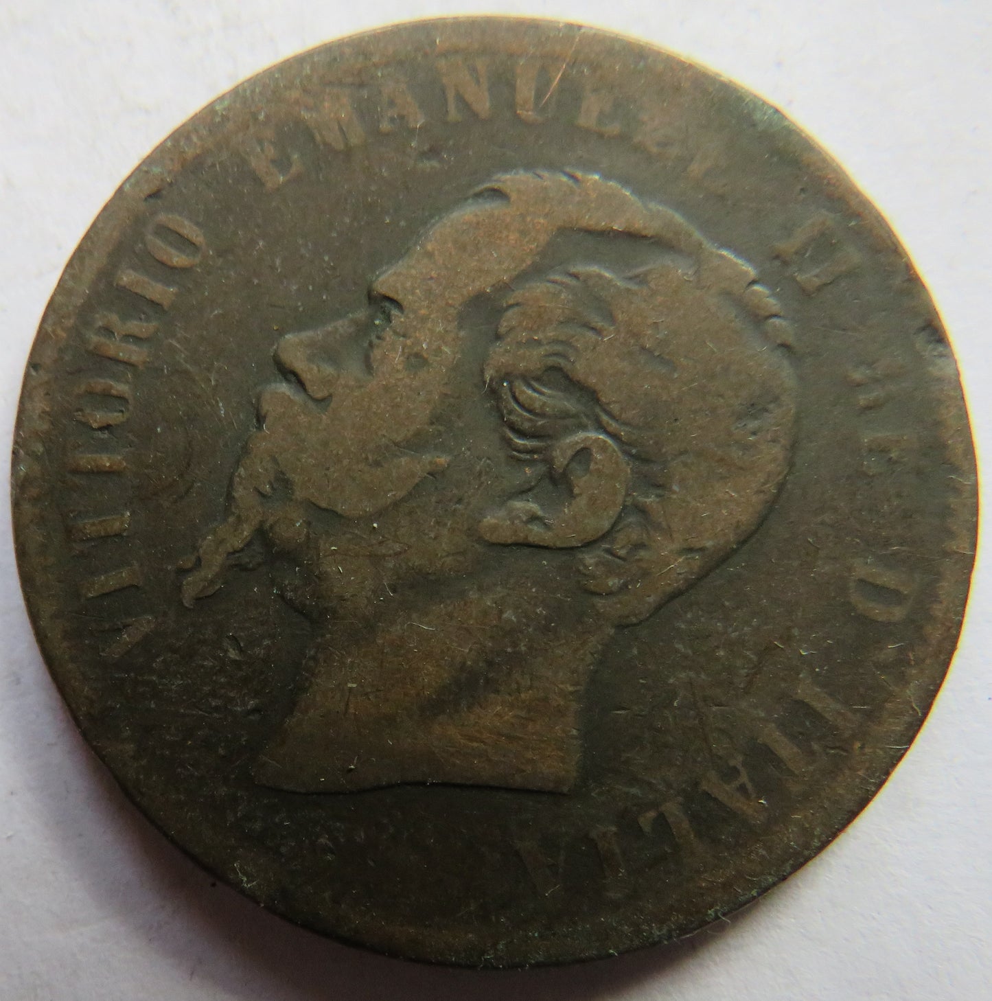 1867 Italy 10 Centesimi Coin